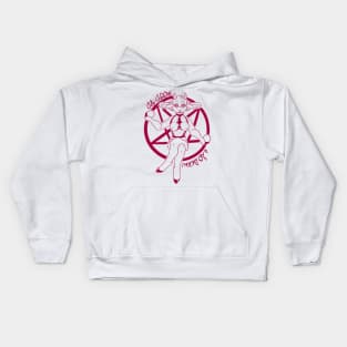 Beautiful Baphomet (RED) Kids Hoodie